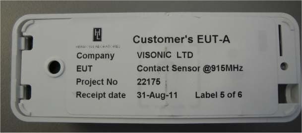 Magnetic contact device - FCC ID WP3MC302EPG2 - Visonic Ltd.