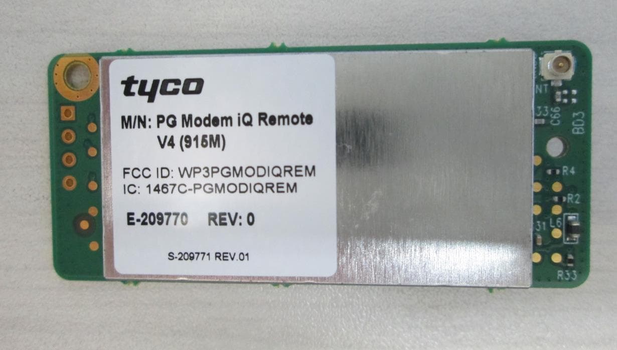 Power-G Modem iQ Remote - FCC ID WP3PGMODIQREM - Visonic Ltd. (2)