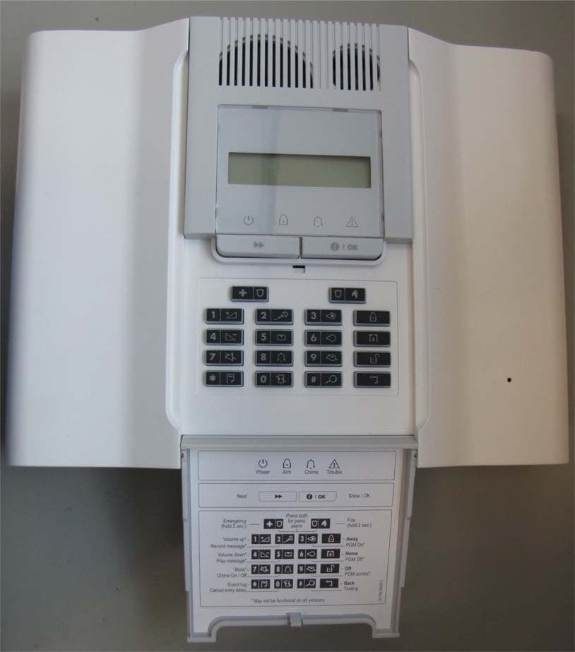Control panel of wireless alarm control system - FCC ID WP3PWRMCOMPLETEV2 - Visonic Ltd.