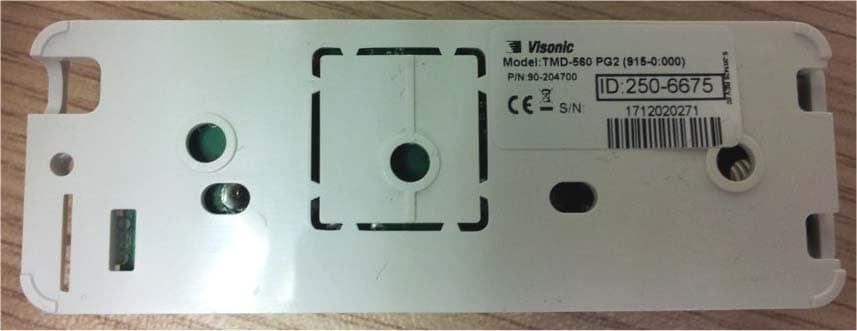 Temperature detector - FCC ID WP3TMD560PG2 - Visonic Ltd.