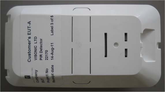 Mirror PIR detector - FCC ID WP3TOWER30PG2 - Visonic Ltd.