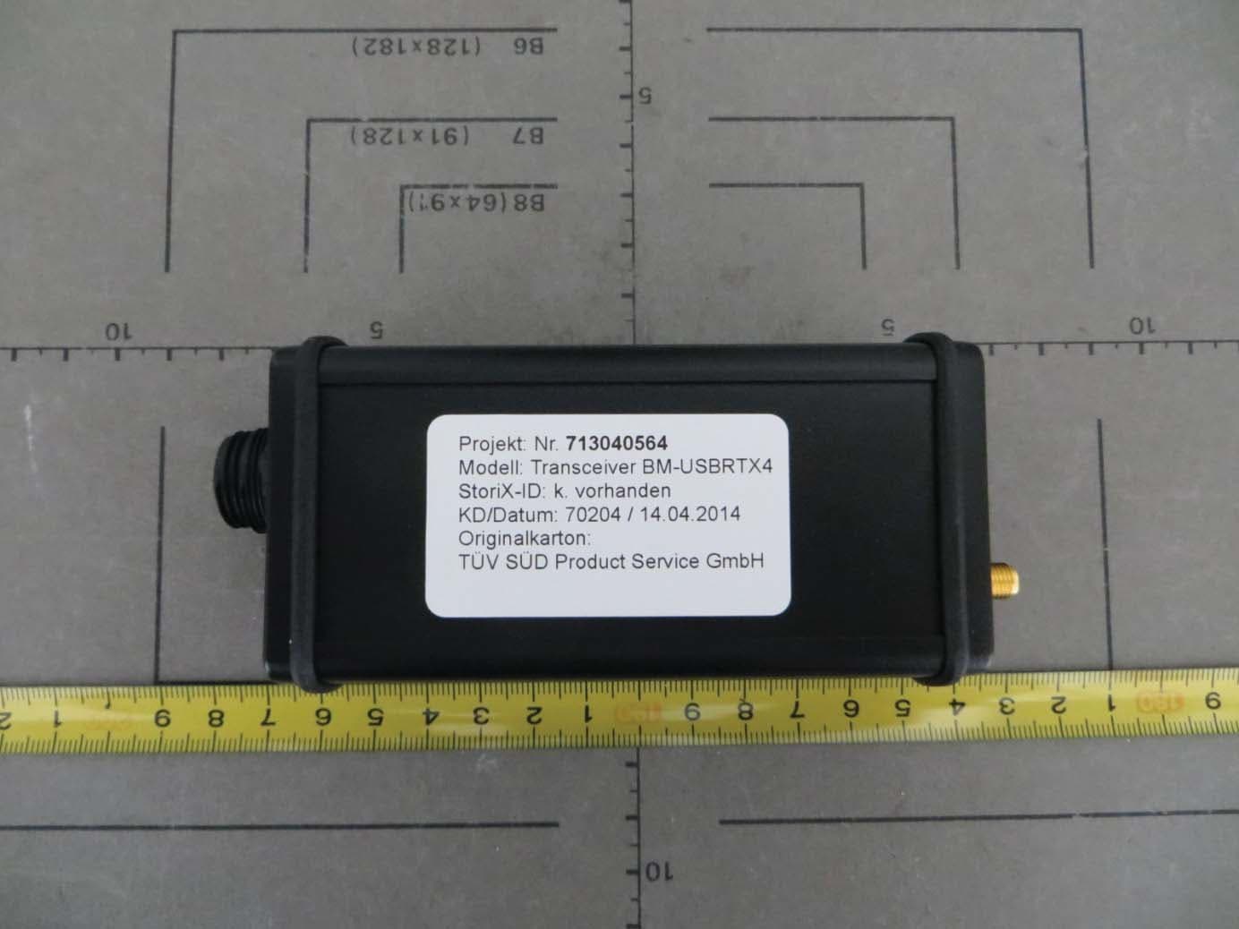 Transceiver - FCC ID WRO-BM-USBRTX4 - BM innovations GmbH