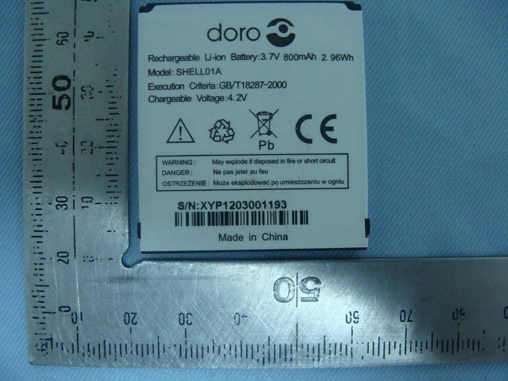 GSM Mobile Telephone - FCC ID WS5DORO612G19 - Doro AB