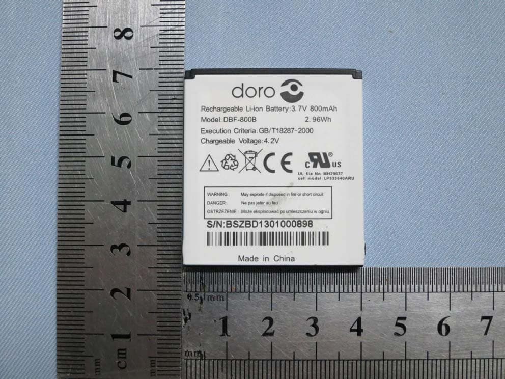 Mobile Telephone - FCC ID WS5DORO620 - Doro AB