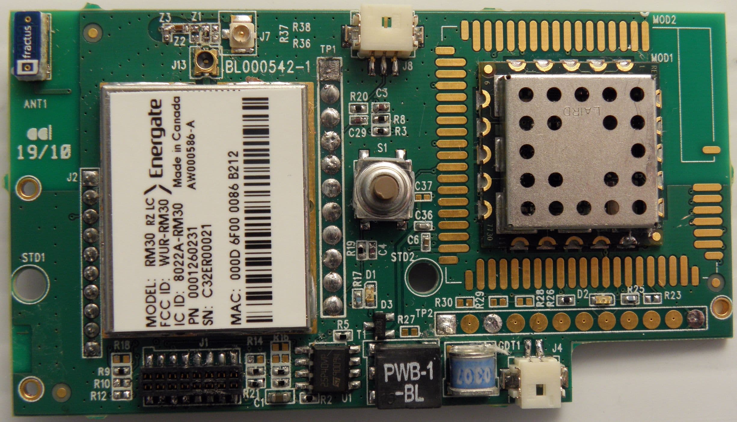 ZigBee Radio Module - FCC ID WUR-RM30 - Energate Inc. (4)