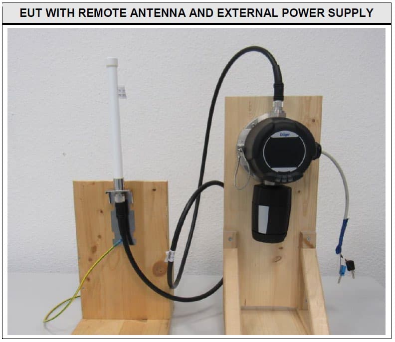 gas measurement device / wireless - FCC ID X6O-RC001 - Dräger Safety AG & Co. KGaA