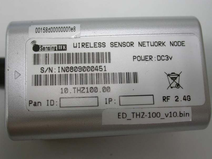 Zigbee Wireless Temp. & Humidity Sensor - FCC ID X7W-THZ100 - Sensing Tek Co., Ltd.