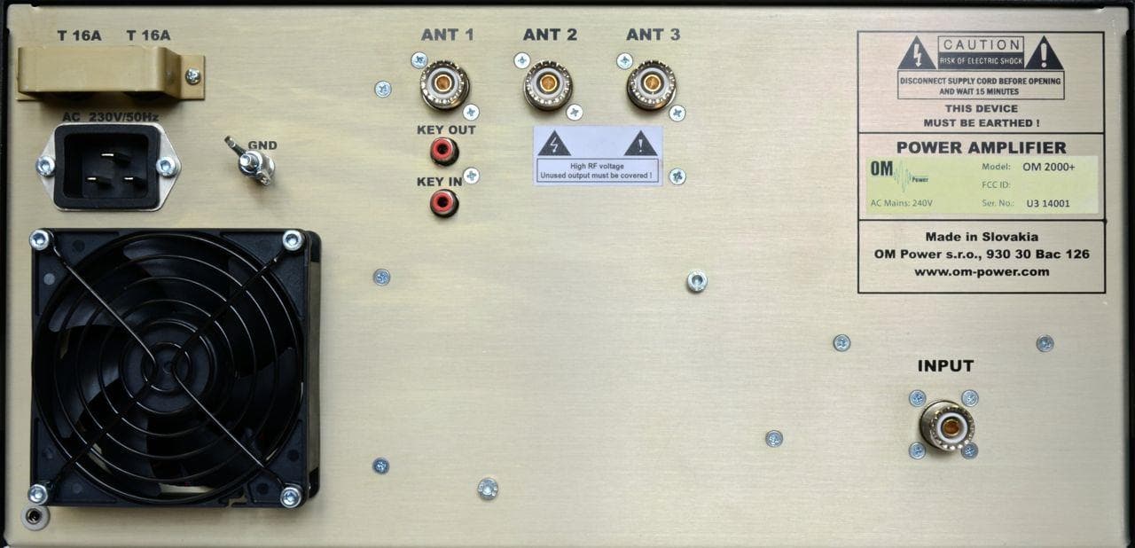 Amateur Radio Service Linear HF Amplifier - FCC ID X8NX8NOM2000 - Array Solutions dba Array Solutions
