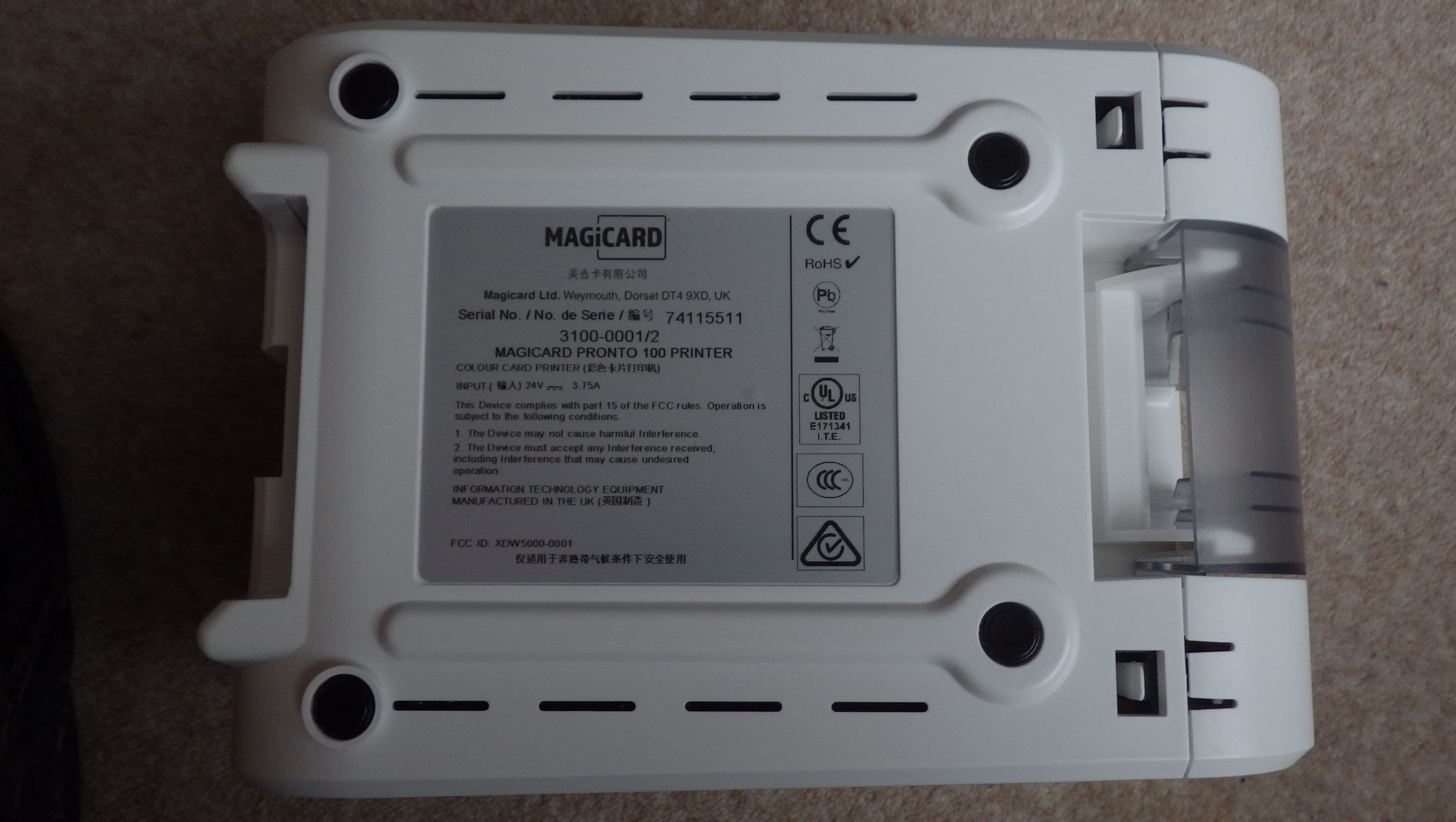 Card Printer - FCC ID XDW5000-0001 - Magicard Ltd (4)