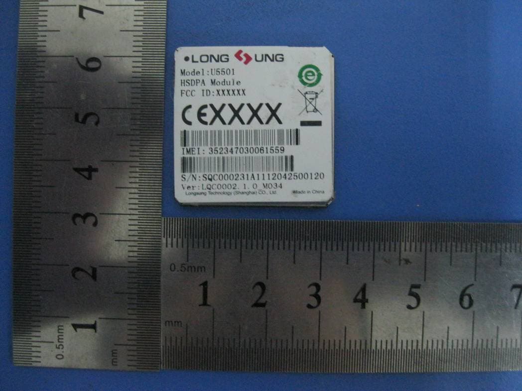 HSDPA Module - FCC ID XHZU5501 - LongSung Technology (Shanghai)Co.,Ltd. (2)
