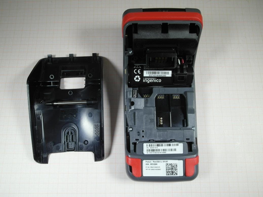 Mobile payment terminal - FCC ID XKB-M5000CLWI - INGENICO (4)