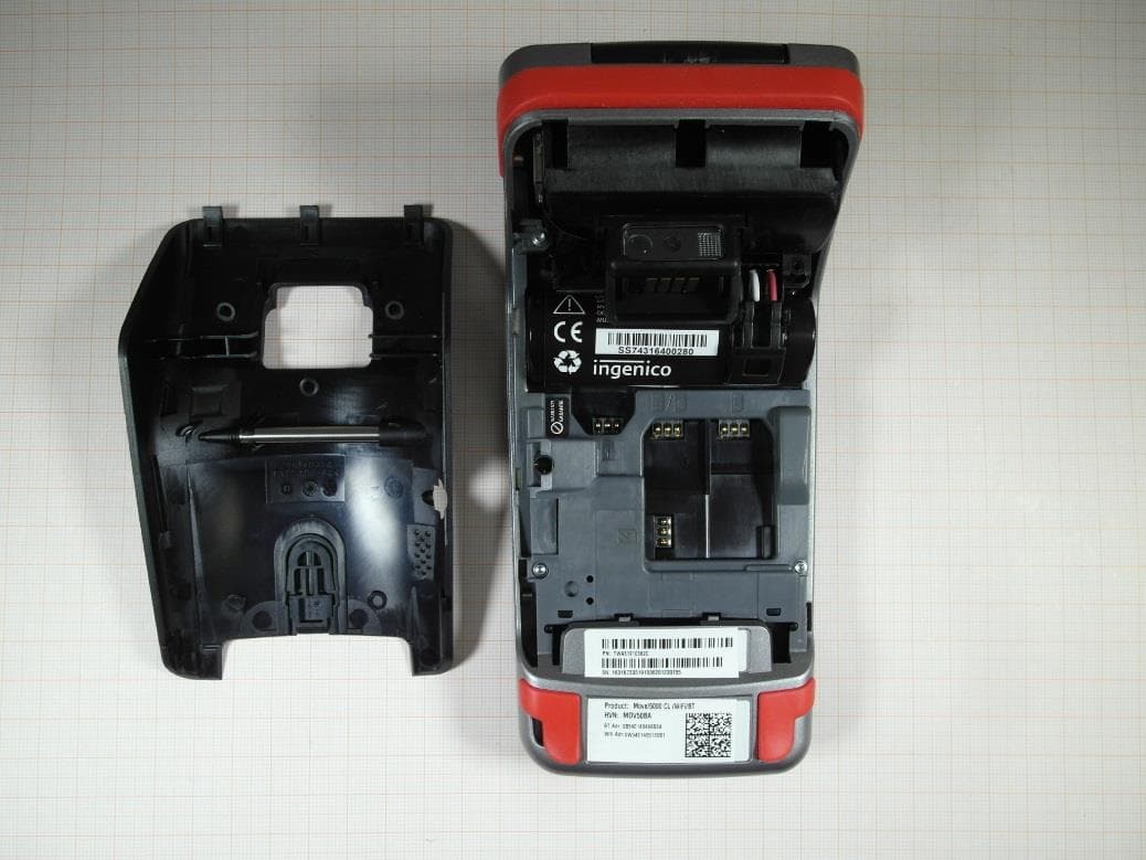 Mobile payment terminal - FCC ID XKB-M5CLWBTV2 - INGENICO
