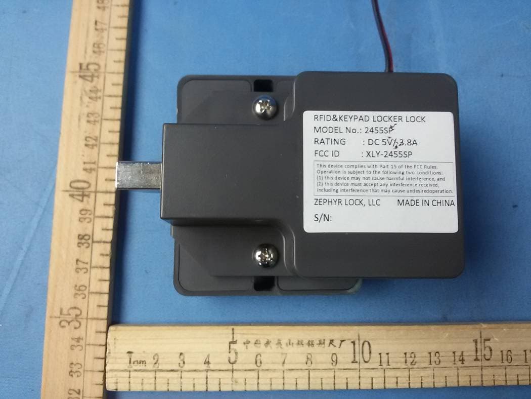 RFID&KEYPAD LOCKER LOCK - FCC ID XLY-2455SP - Zephyrlock,LLC (4)