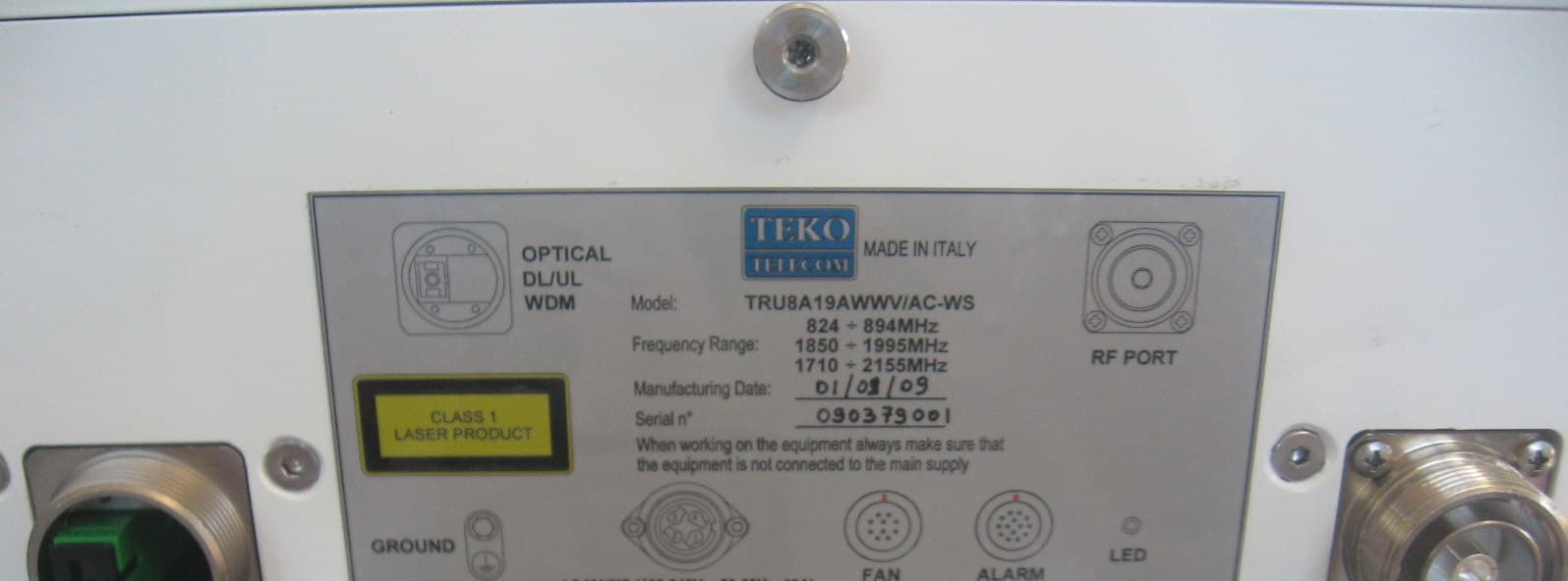 Optical Systems Remote Unit - FCC ID XM2-VERYHIGHPOWER - Teko Telecom Srl (2)