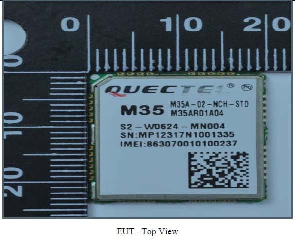 GSM/GPRS Module - FCC ID XMR201202M35 - Quectel Wireless Solutions Company Limited (1)