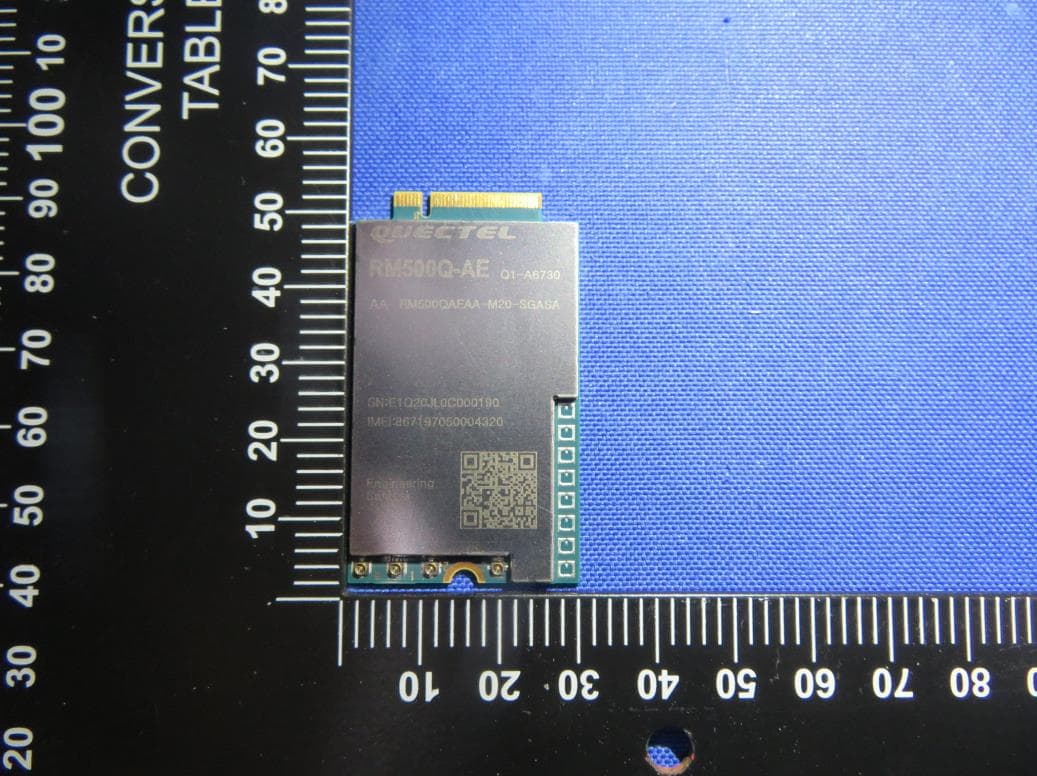 5G Sub-6 GHz M.2 Module - FCC ID XMR2020RM500QAE - Quectel Wireless Solutions Company Limited