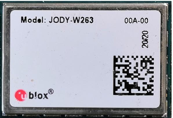 WLAN/Bluetooth host-based multiradio module JODY-W2 - FCC ID XPYJODYW263 - u-blox AG