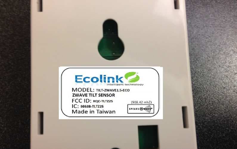 Garage Door Tilt Sensor - FCC ID XQC-TLTZ25 - Ecolink Intelligent Technology, Inc.