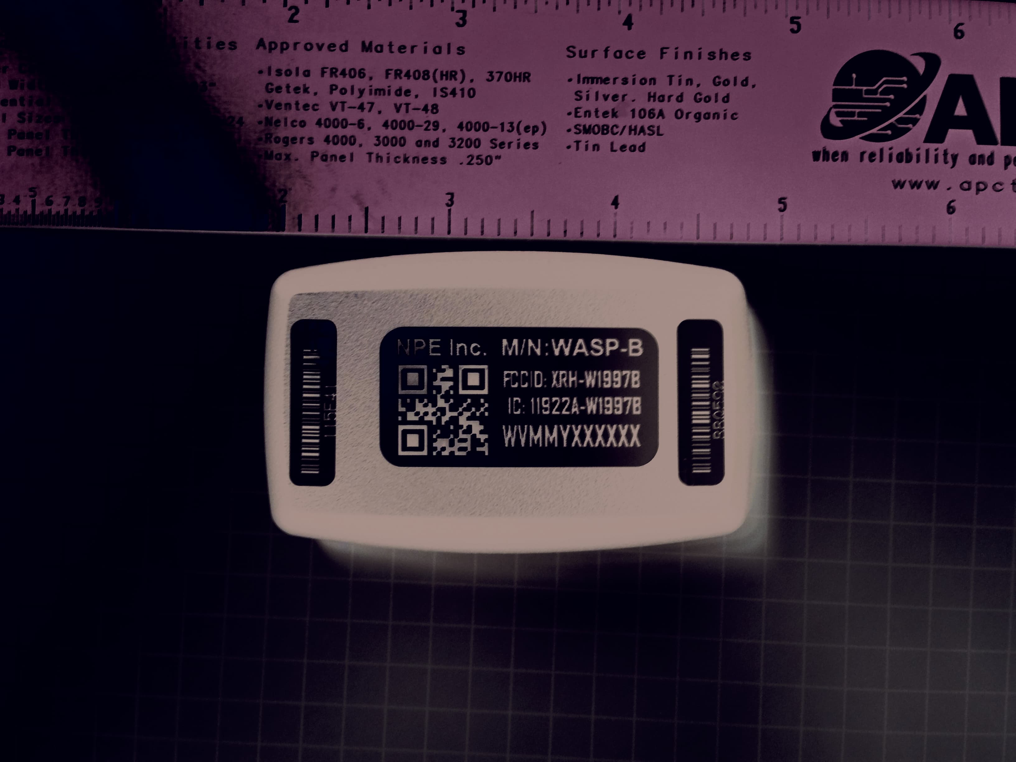 WiFi to ANT+ bridge device. Battery powered or DC wall supply powered. - FCC ID XRH-W1997B - North Pole Engineering, Inc.