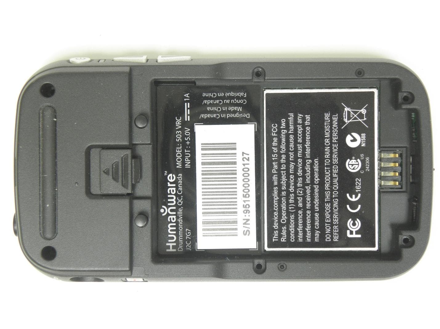 Digital Talking book player - FCC ID XT5503VRC - Technologies Humanware Inc.