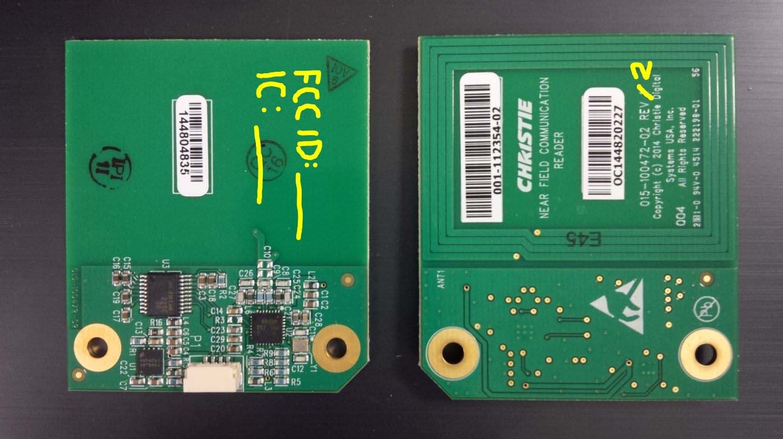 NFC Reader - FCC ID XU6-NFCR - Christie Digital Systems Canada, Inc.