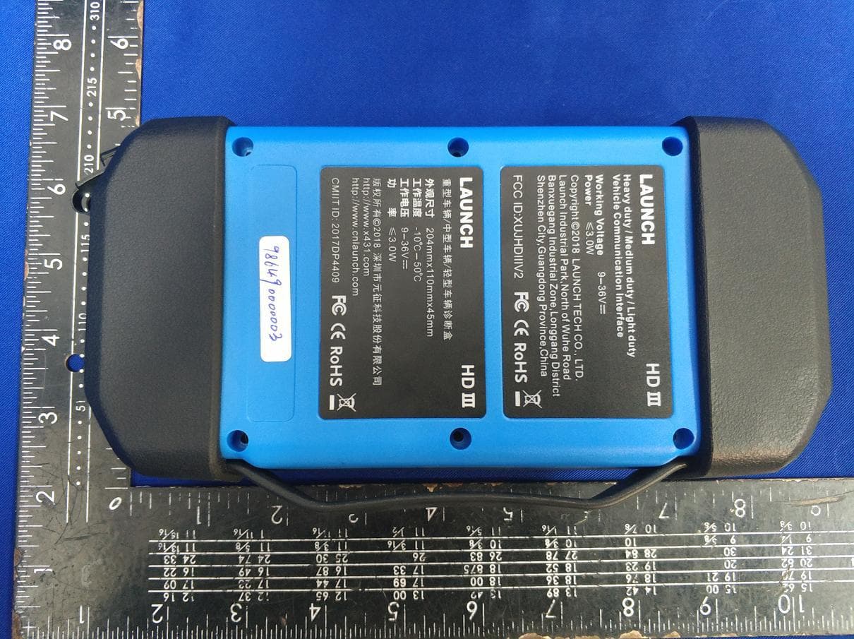 Heavy duty / Medium duty / Light duty Vehicle Communication Interface - FCC ID XUJHDIIIV2 - Launch Tech Co., Ltd. (2)
