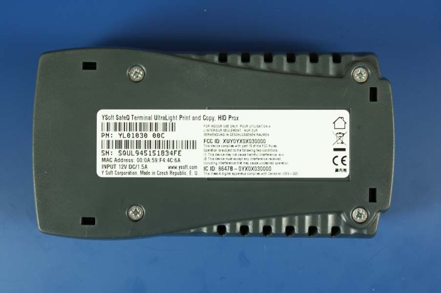 Terminal UltraLight Reader - FCC ID XUY0YX0X030000 - Y Soft Corporation, a.s. (2)