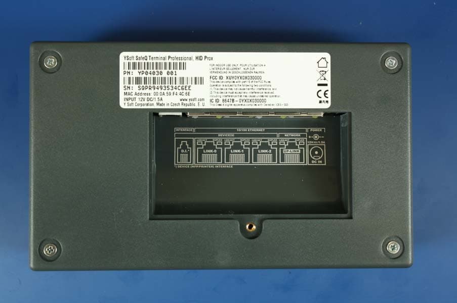 Terminal UltraLight Reader - FCC ID XUY0YX0X030000 - Y Soft Corporation, a.s.