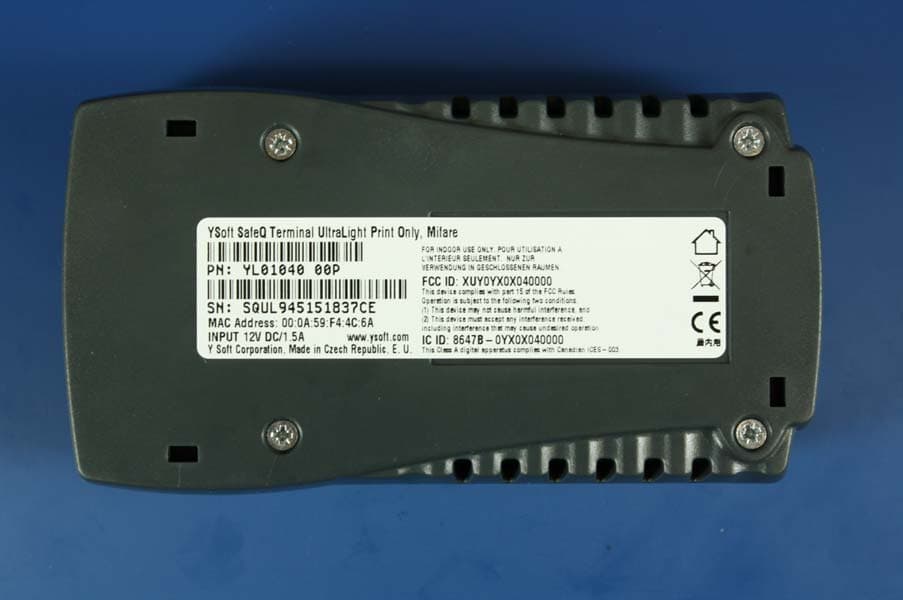Terminal UltraLight Reader - FCC ID XUY0YX0X040000 - Y Soft Corporation, a.s. (3)