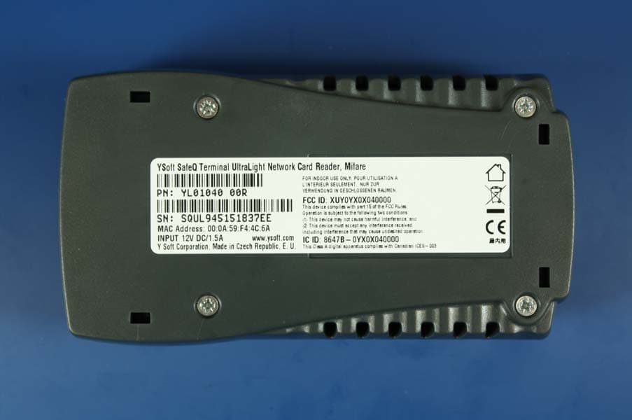 Terminal UltraLight Reader - FCC ID XUY0YX0X040000 - Y Soft Corporation, a.s. (4)