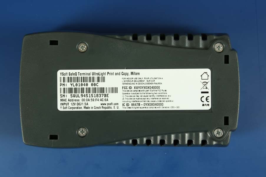 Terminal UltraLight Reader - FCC ID XUY0YX0X040000 - Y Soft Corporation, a.s. (2)