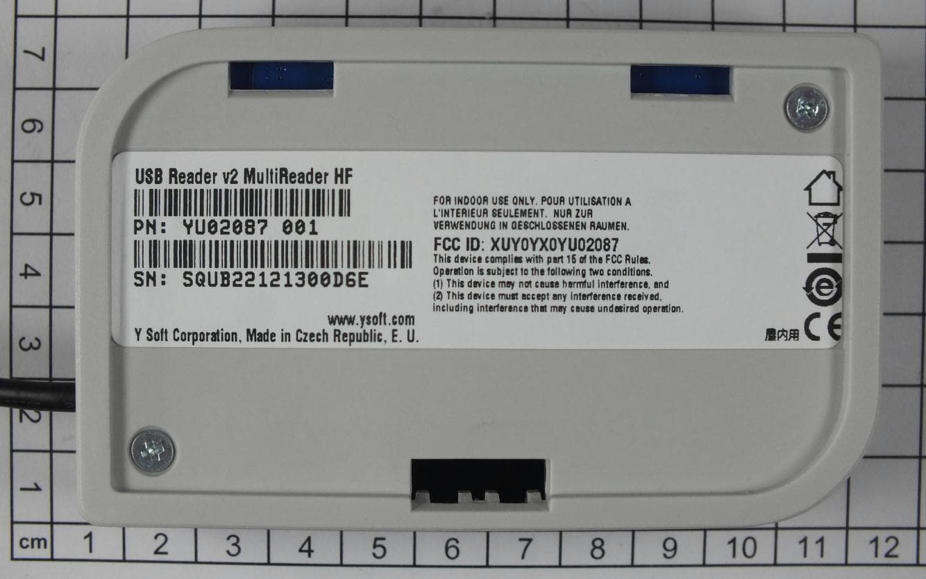 USB Card Reader - FCC ID XUY0YX0YU02087 - Y Soft Corporation, a.s. (2)