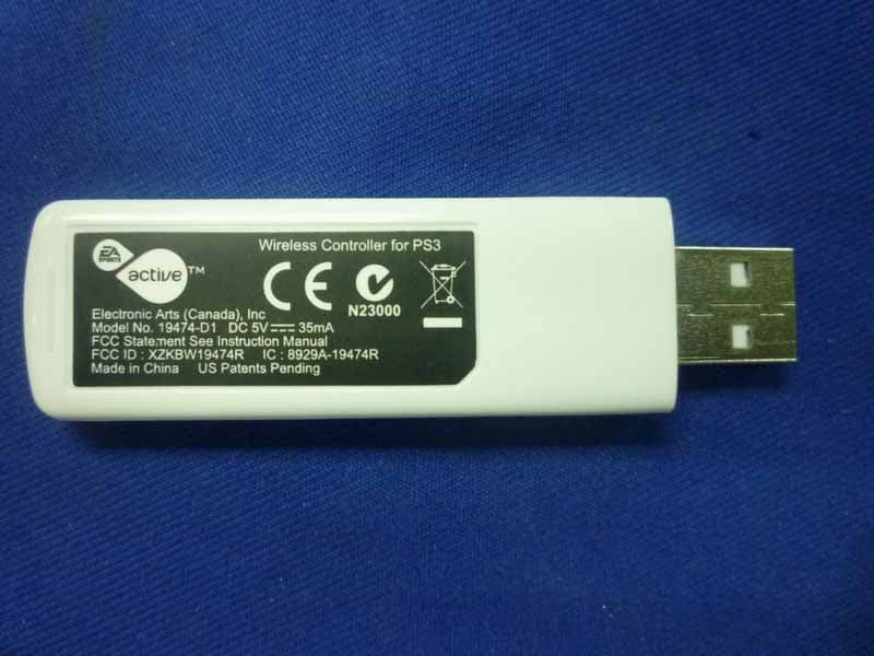 PS3 Wireless Dongle Receiver - FCC ID XZKBW19474R - Electronic Arts Inc.