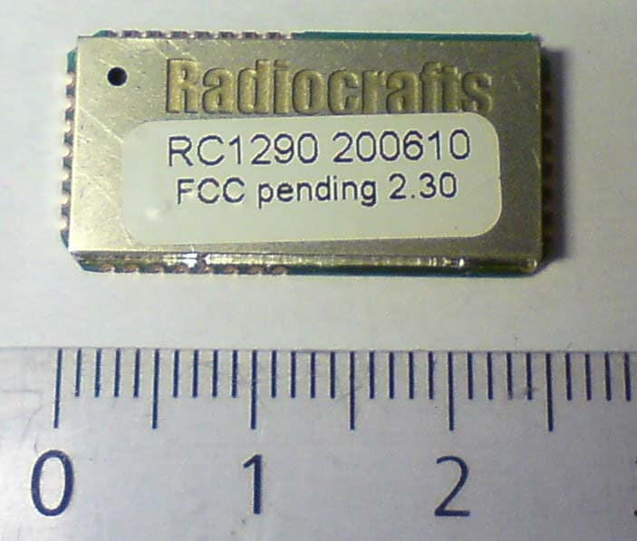 Low power wireless communication module - FCC ID Y2NRC1290 - Radiocrafts AS (2)