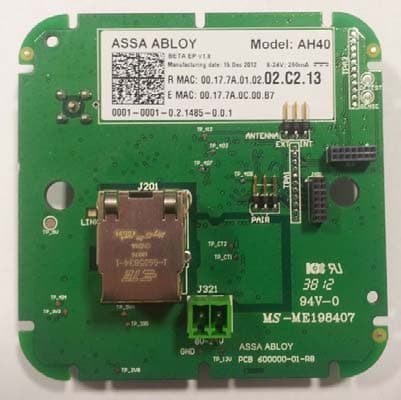 Wireless Communication Hub - FCC ID Y88-AH40R01 - ASSA ABLOY AB