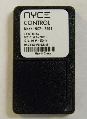KEY FOB WITH ZIGBEE RADIO - FCC ID Y8R-Z32011 - Nyce Sensors Inc.