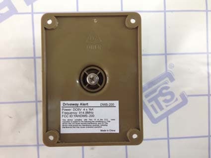 Driveway Alert Sensor - FCC ID YAHDWS-200 - Venture Global Limited