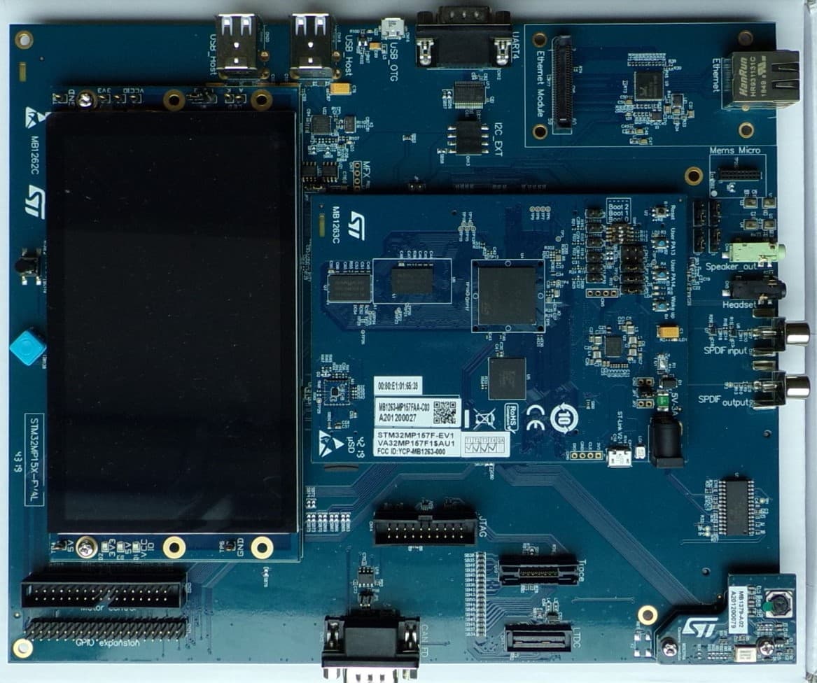 STM32MP1 Series (800MHz) evaluation board - FCC ID YCP-MB1263-001 - STMicroelectronics (Rousset) SAS