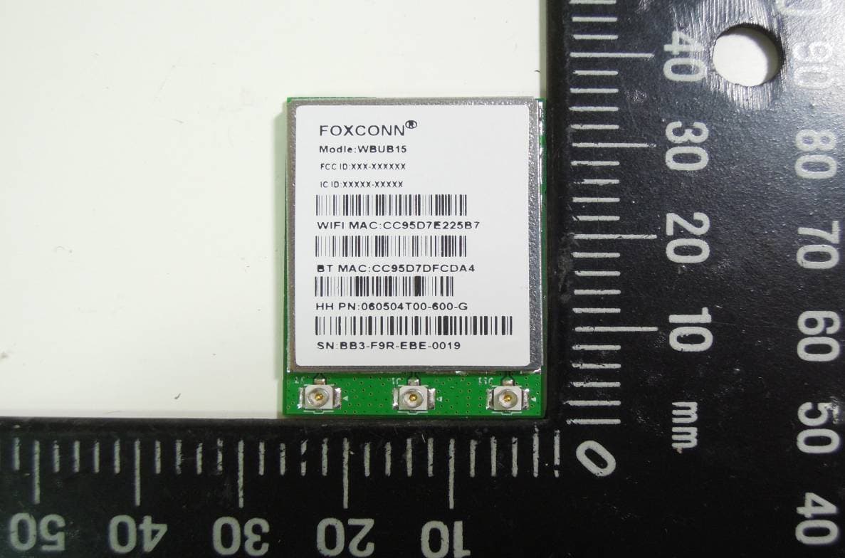 801.11 a/b/g/n/ac WLAN and BT 4.1 Combo Module - FCC ID YE5-WBUB15 - HON HAI PRECISION IND. Co., LTD. (2)