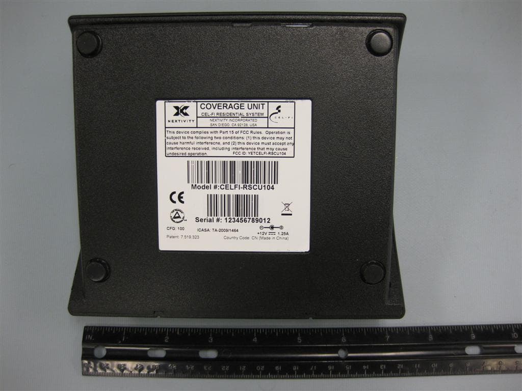 Cel-Fi Residential System - FCC ID YETCELFI-RSCU104 - Nextivity Incorporated (1)