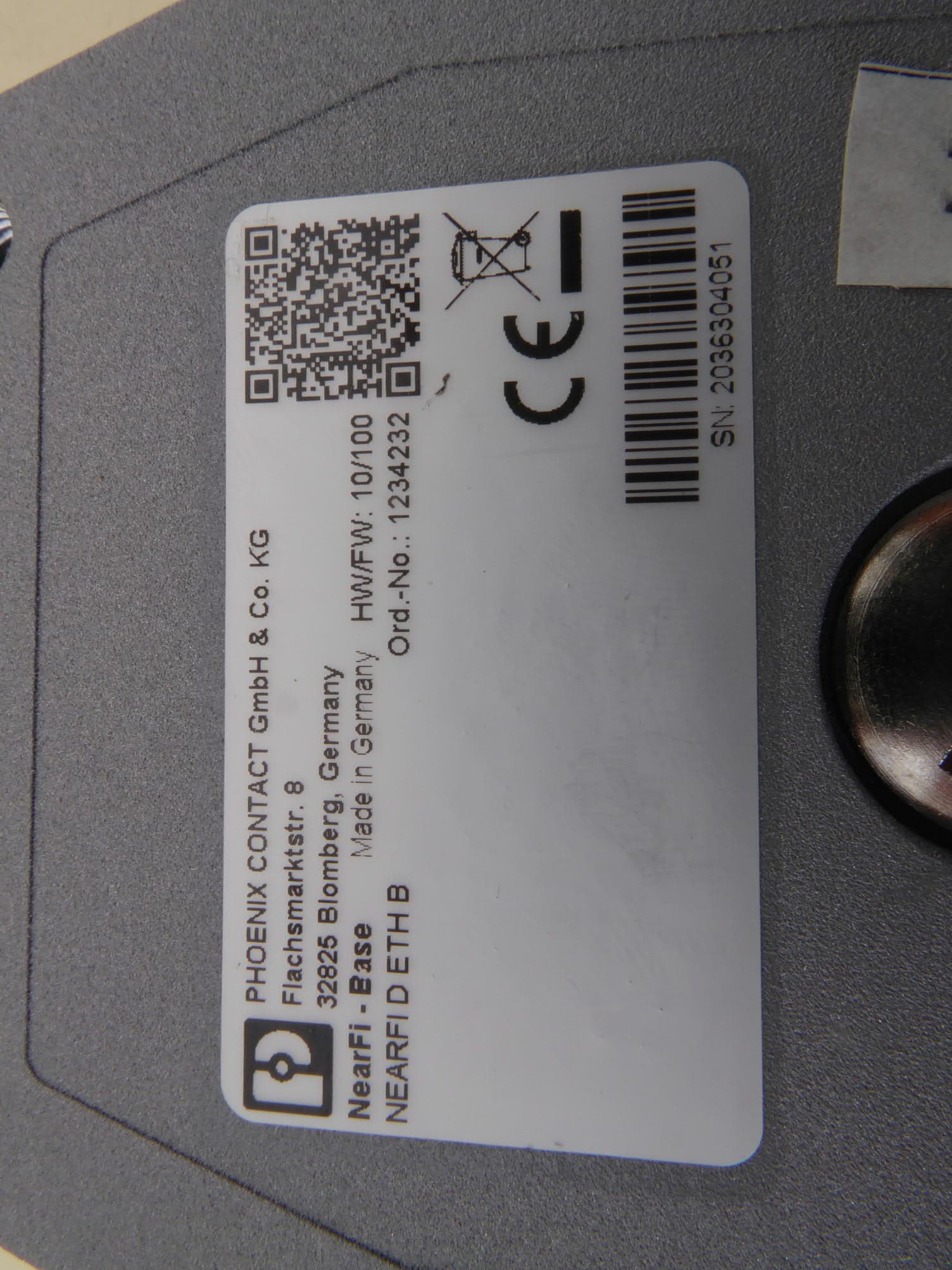 Data Coupler Base - FCC ID YG3DETHB - Phoenix Contact GmbH & Co. KG