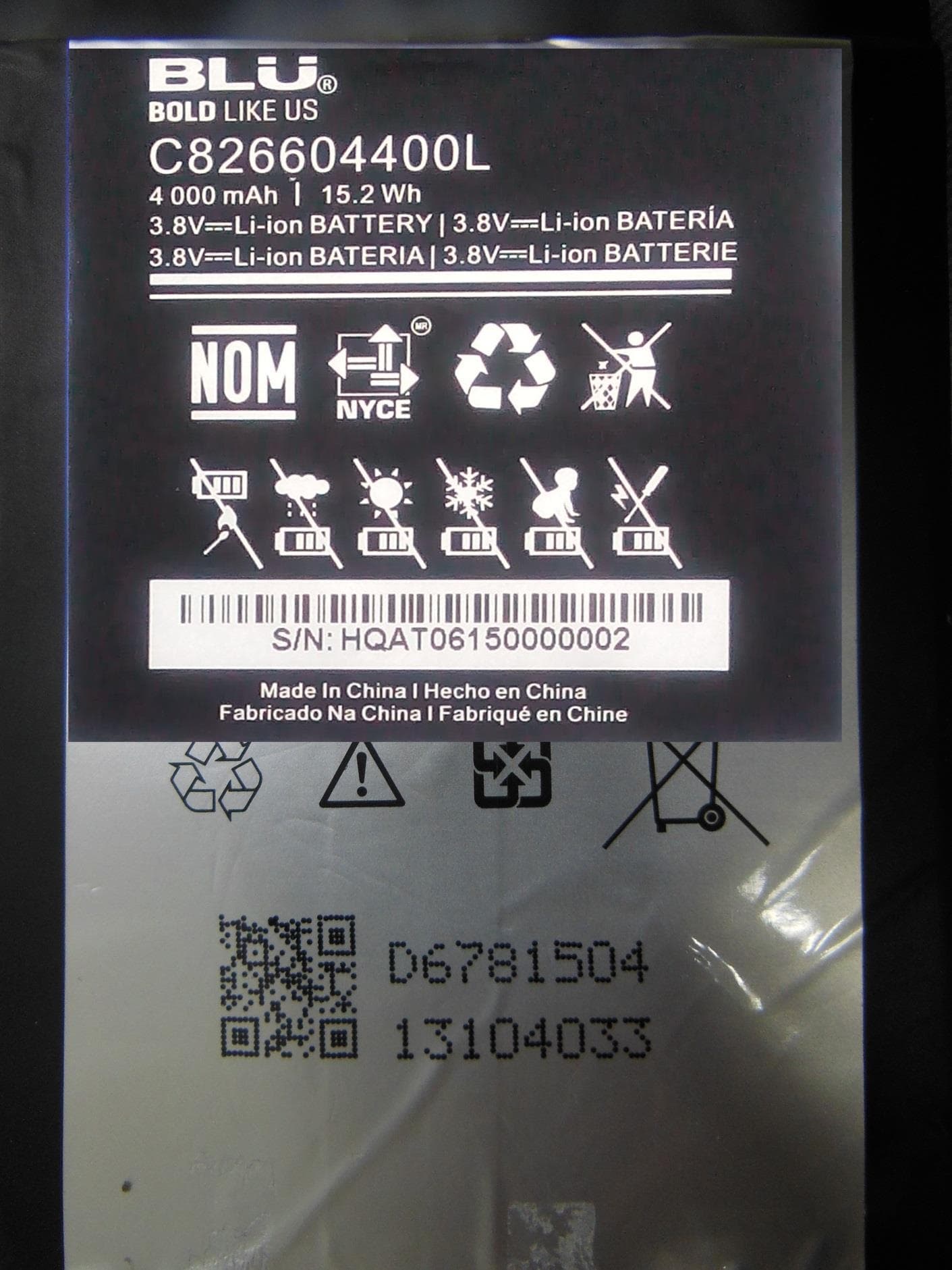 Mobile Phone - FCC ID YHLBLUENERGYXPS - BLU Products, Inc.