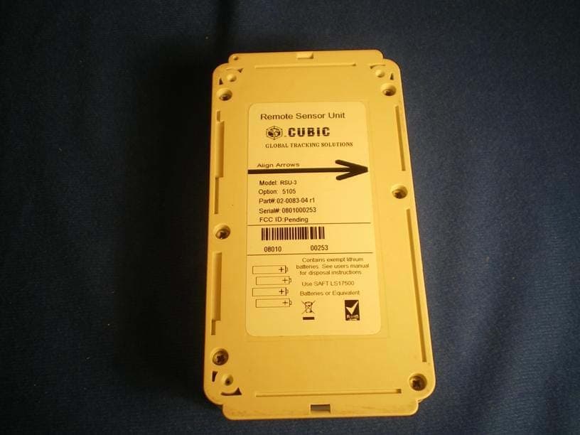Asset Tracking Equipment - FCC ID YVDRSU3 - Cubic Global Tracking Solutions (3)