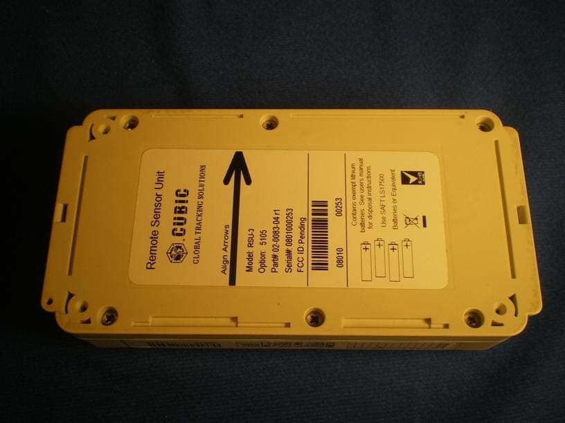 Asset Tracking Equipment - FCC ID YVDRSU3 - Cubic Global Tracking Solutions (2)