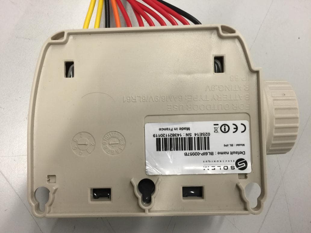 Irrigation Module Battery - FCC ID YWW-BLIP - SOLEM