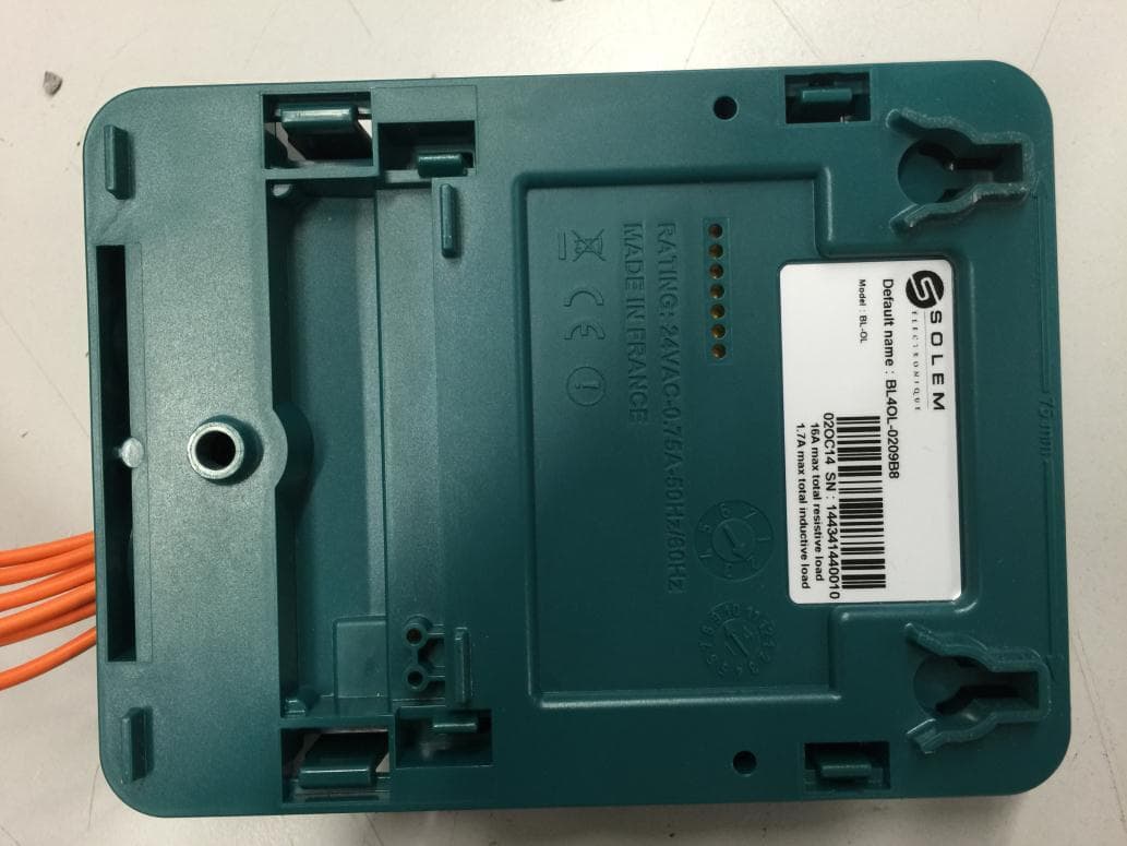 Automatic Devices - FCC ID YWW-BLOL - SOLEM
