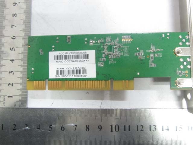 WIRELESS N150 PCI ADAPTER - FCC ID YZ500000008 - ENCORE ELECTRONICS INC. (2)