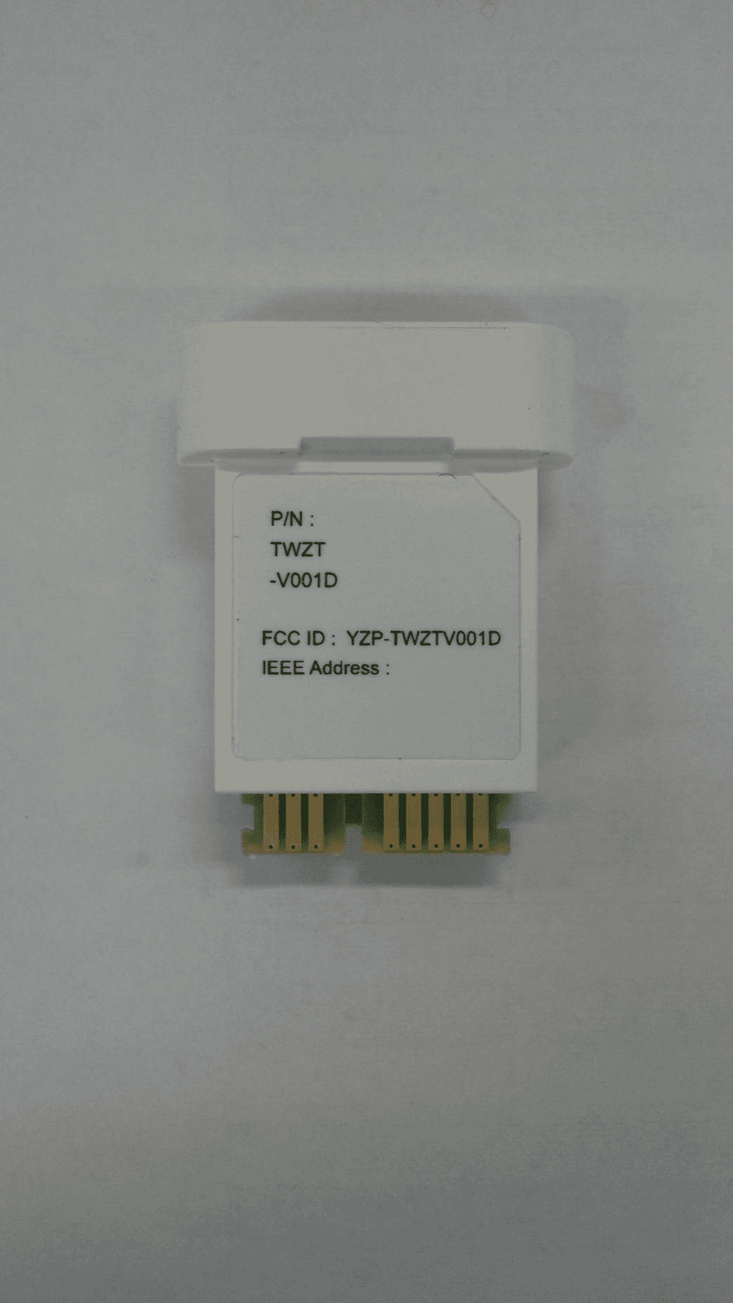 Wireless Module for Lighting Control - FCC ID YZP-TWZTV001D - LG Innotek Co., Ltd.