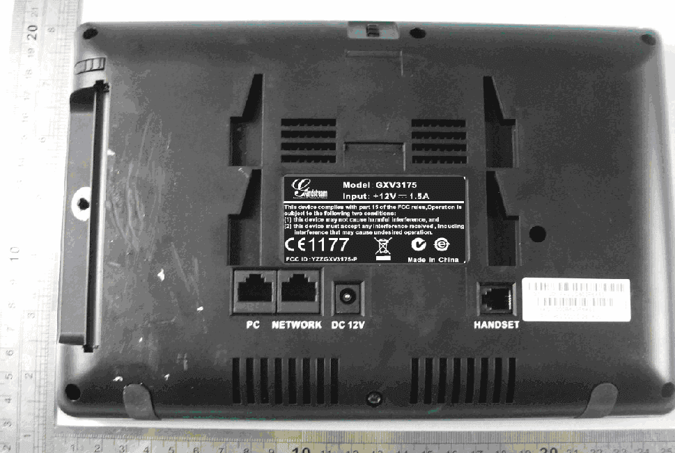 IP MULTIMEDIA PHONE - FCC ID YZZGXV3175-P - Grandstream Networks, Inc. (2)