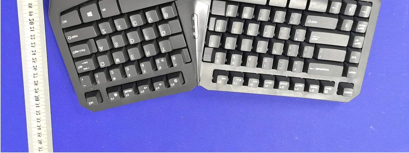 Mini Wireless Ergonomic Split Keyboard - FCC ID Z2G-PERIBOARD-613 - Perixx Computer GmbH